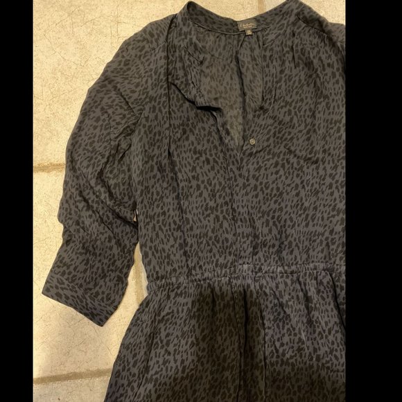 Babaton Aritzia Leopard Dress Black XXS Silk - Picture 2 of 4